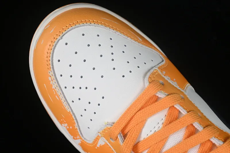 All categories Nk SB Dunk series Nk SB Dunk Low low-top sneakers Nk Dunk Low "Wear and Tear" distressed white orange SB low-top sports and leisure sneakers FN3418-100